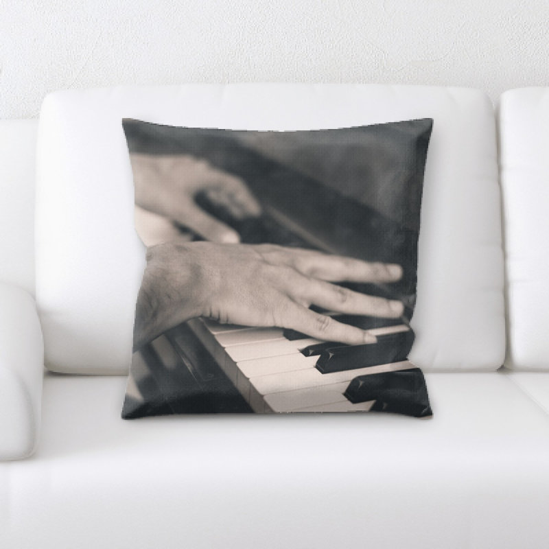 Coussin décoratif piano