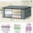 Large Clothes Organizer With Sturdy Handle, Storage Bags Foldable Storage Box For Comforters