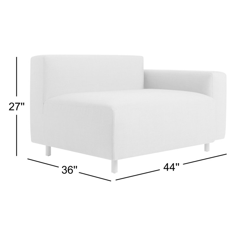 9 Yard Outdoor One Arm Lounge Chair, Coal Sunbrella®