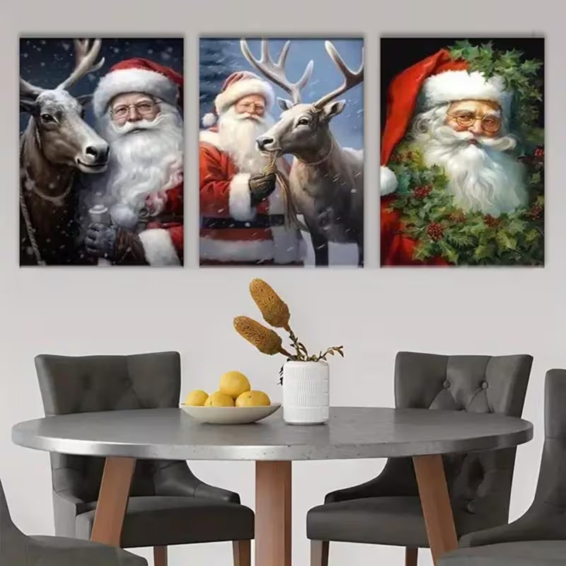 3 Piece Wrapped Canvas Wall Art, 40cm H x 30cm W