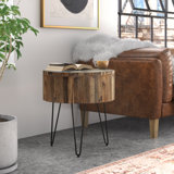 Everby Metal Legs End Table