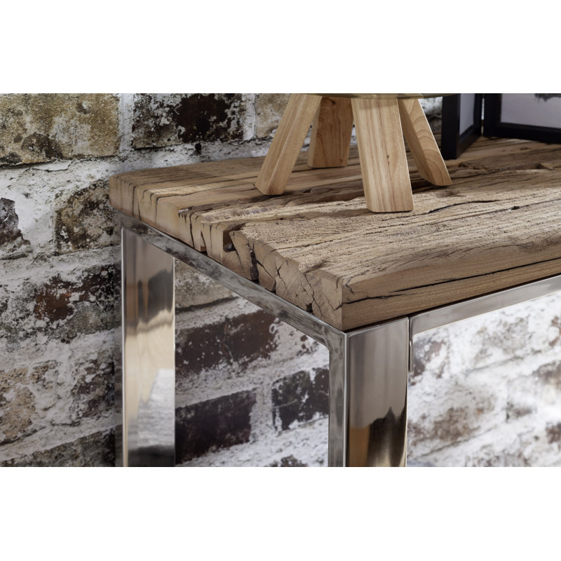 Delafield 115cm Solid Wood Top Console Table