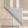 Double Border Machine Tufted Performance Beige/White Rug