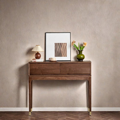 Console en noyer noir