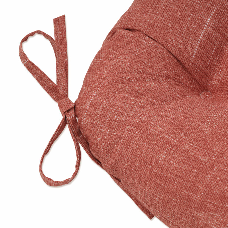 Coussin de chaise Amarelys Palm, L 16 po, Denim