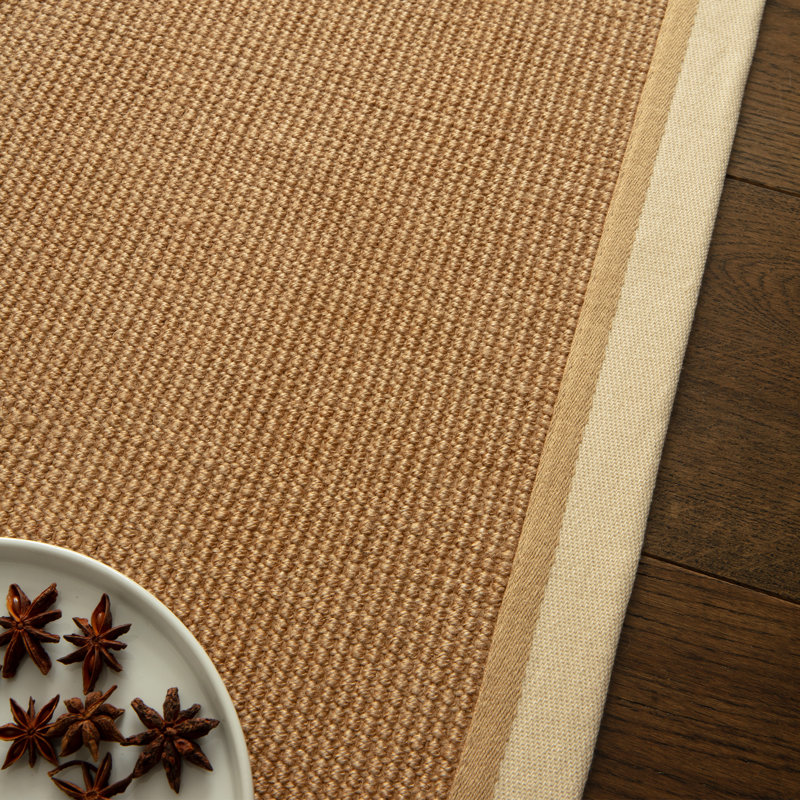 Rondle Boucle Jute Area Rug, Rectangle 240 x340 cm, Cream Linen