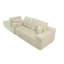 Canapé modulaire de 105 pouces avec méridienne en forme de L, canapé modulaire moderne à assise profonde pour le salon et la chambre à coucher, aucun assemblage requis-950366496-950366498-950366500