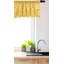 Ensemble de 2 cantonnières à motif floral Ambesonne, moutarde et blanc-100788361