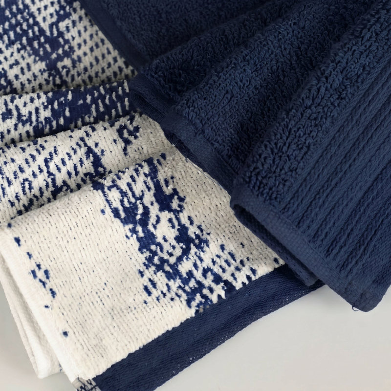 Serviette de bain solide en marbre 100% coton 4 pièces Kreager 500 GSM, Serviettes de bain - paquet de 4