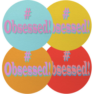 Obsessed 16" Vinyl Placemat
