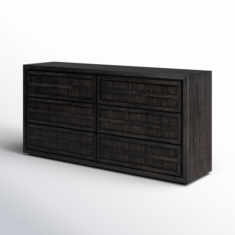 Scotty 6 - Drawer Double Dresser, Charcoal