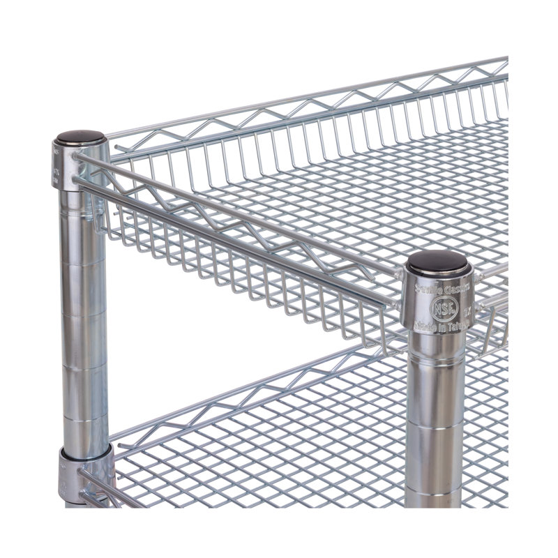 Heavy-Duty UltraZinc Steel Utility Cart with Adjustable Shelves
