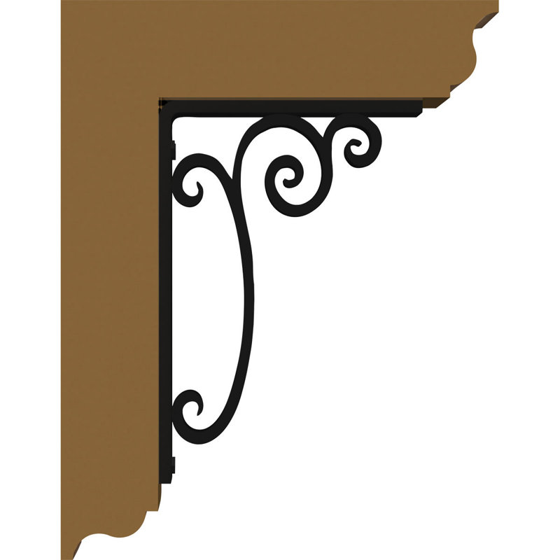 Avery 8" Triple Brace Ironcrest Bracket, 16"H x 14"D, 3 1/2"W x 2"T Western Red Cedar (Smooth)
