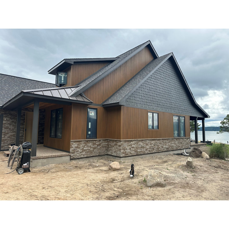 Placage de pierre plat résistant au feu Evolve Stone Capital Sky RC (14,25 pieds carrés par boîte), River Clay