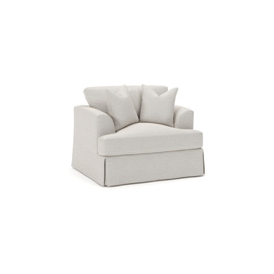 Lucia Slipcovered Armchair by Wayfair Custom Upholstery