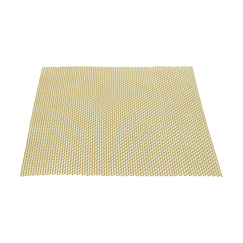 Satin Brass "Vail" Thin Woven Wire Mesh Screen