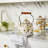 Wildflowers White/Pink/Brown/Green 2 Quart Tea Kettle