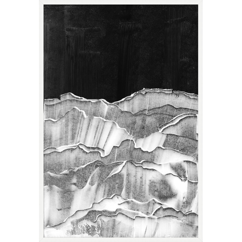 «White Peaks 2» par Thom Filicia - peinture encadrée sur papier