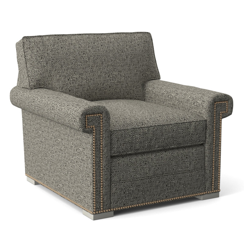 Fauteuil 36 po Davidson, Oui, Graphite Tuck, Gris tourterelle
