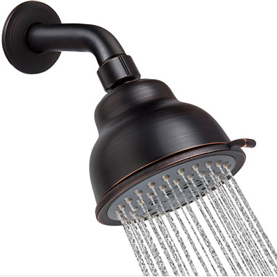 High Pressure Rain Shower Head, 5-Function 1-Person (Oil-Rubbed Bronze)