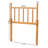 Baxton Studio Edaline Bamboo Motif Headboard - Crafted Wood Panel with Decorative Turned Spindle Design for Boho Costal Bedroom, Twin, Oak Brown-129907980