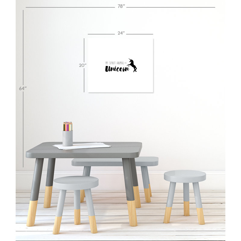 Impression sur papier roulée «Spirit Animal», H 20 po x l 24 po x P 1 po