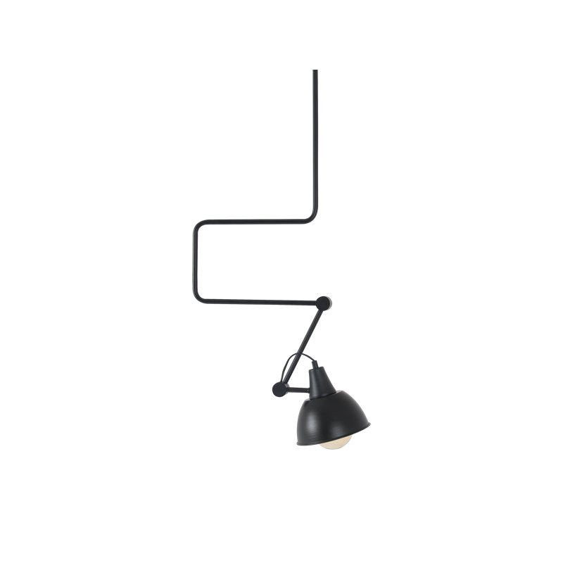 Culpeper 1 - Light Black Unique/Statement Pendant, 94cm H x 60cm W x 17cm D