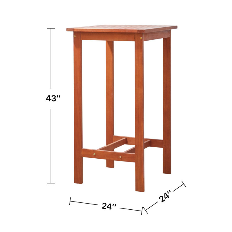 Table de bar Caya, Brun