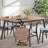 Rebi Walnut & Black Finish Dining Table