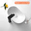 Lavabo de salle de bain vasque ovale en céramique blanche