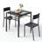 Modern 3-Piece Dining Room Set with Under-Table Storage, Kitchen Table and Chairs for 2 with Ergonomic Chairs, Space-Saving Dining Set for Kitchen & Living Room-1413399895-1413399894