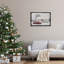 «Snowy Farmhouse on Christmas», art mural sur toile flottante, design par Lori Deiter-296577681-296577683