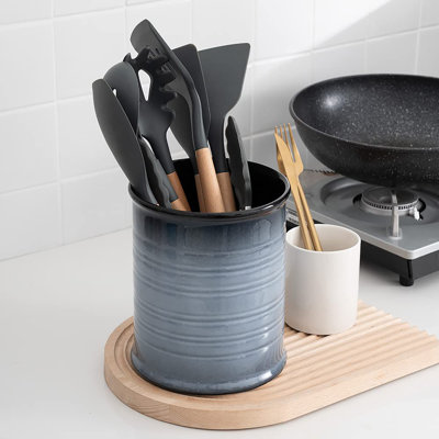 7.2 Inch Extra Large Ceramic Utensil Holder