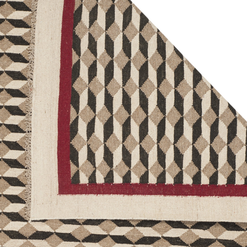 Ralph Lauren Tumbling Water Wool Geometric Rug, Rectangle 2' x 3'