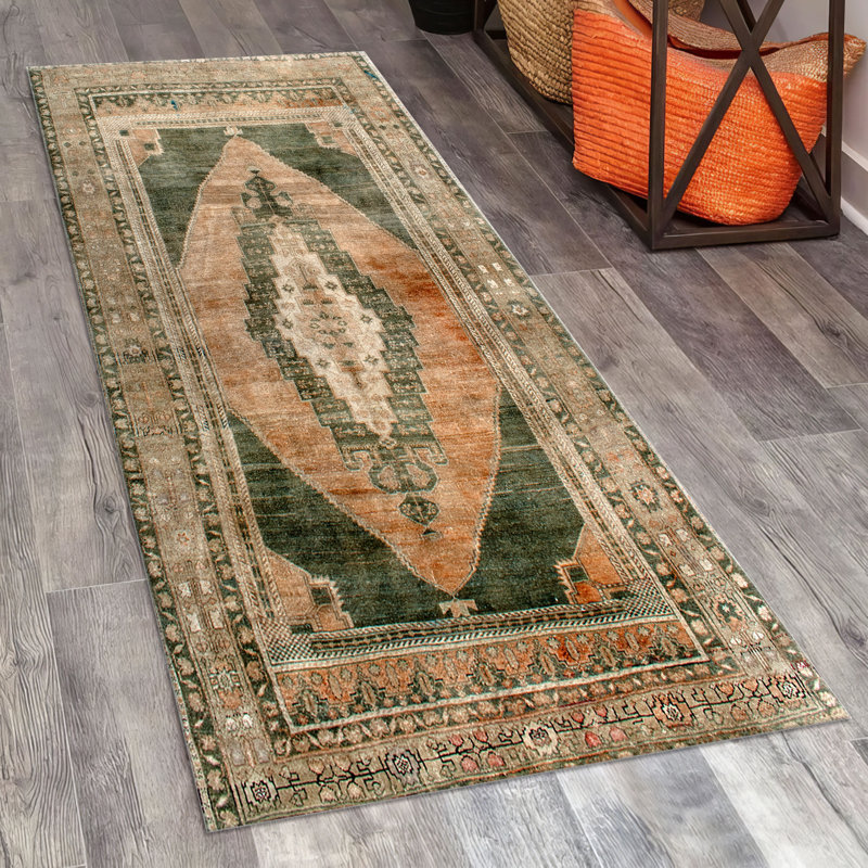 Non Woven Soft Type Printed Rug Featuring an Intricate Floral Design Ideal for Adding Elegance to Your Living Space