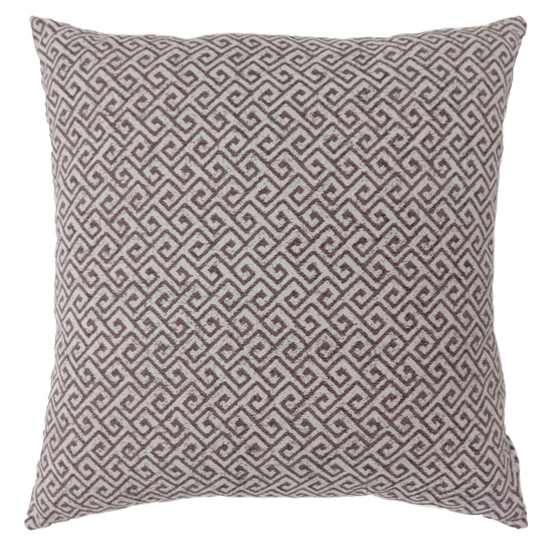 Housse de coussin carré et insert, H 18 po x l 18 po, Brun