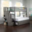 Lit superposé avec lit gigogne en bois massif Jaxson Kids-204376648-174643748