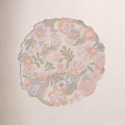Hand-Tufted Wool Floral Rug