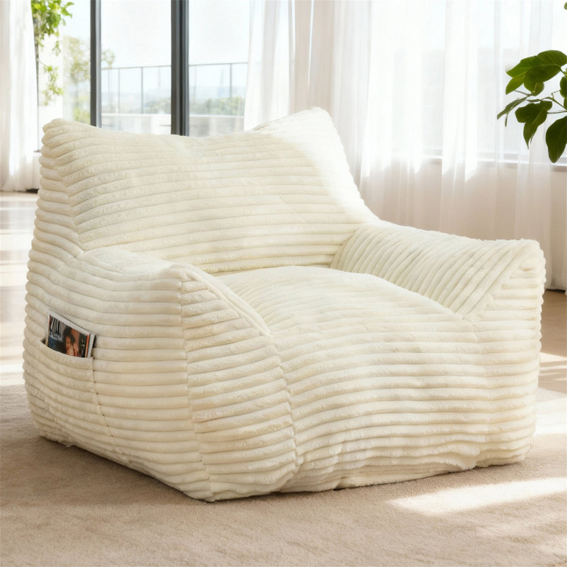 Bean Bag Chair For Adults, White