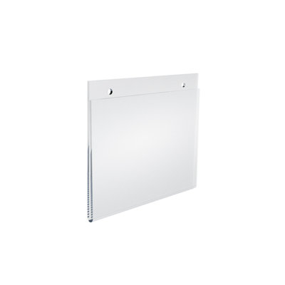 Cadre transparent en acrylique transparent 7 po de large x 5 po de haut - horizontal / paysage, paquet de 10