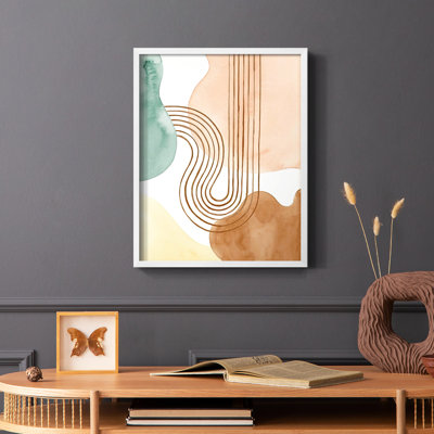 Spring Shapes II Framed Print - Solid Wood