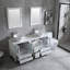 Ensemble de meuble-lavabo double 61,5 po avec miroir Marinus-135626416
