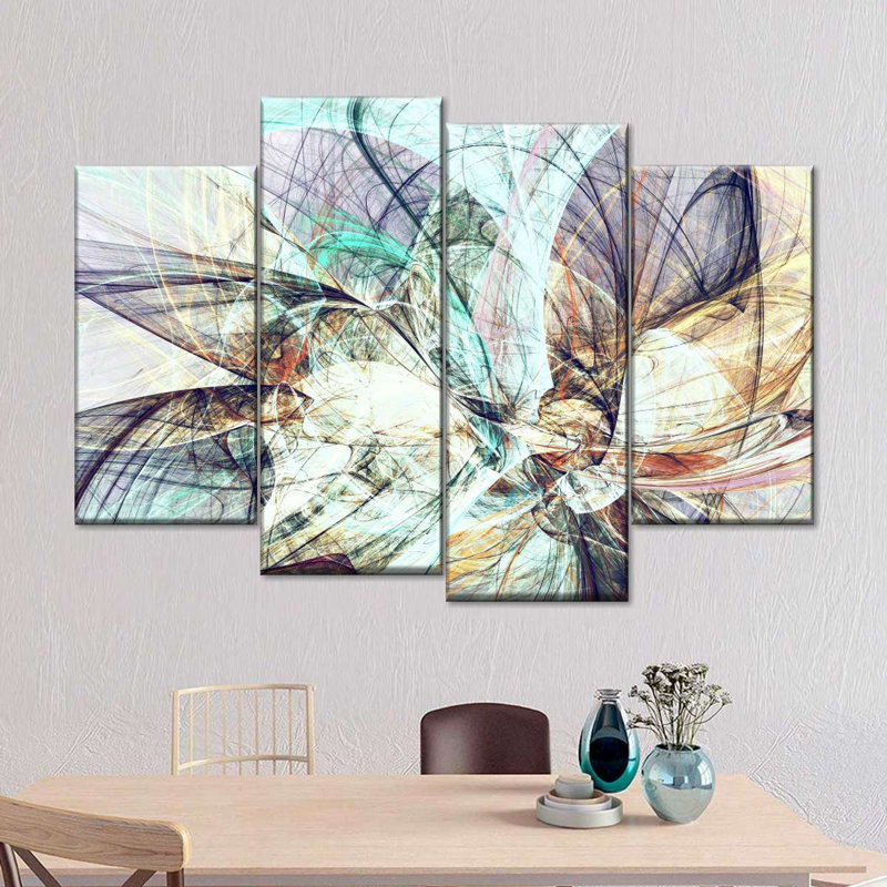 «Colors In Abstract», reproduction d'art sur toile, H 36 po x l 22 po x P 1 po