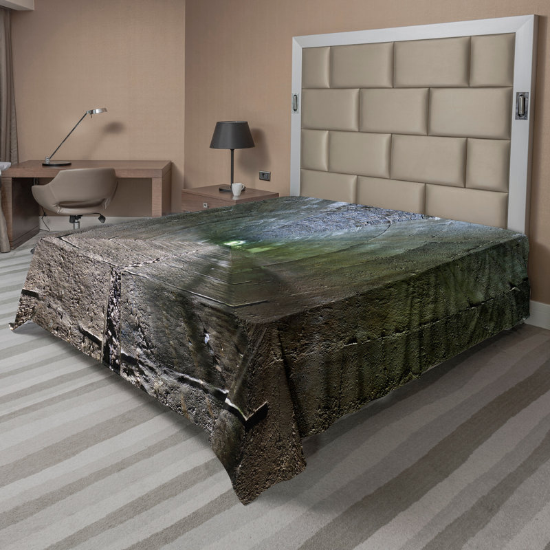 Drap-housse brun foncé Ambesonne, Drap plat grand