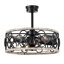 Luo 25 Inch Matte Black Finish Ceiling Fan With Remote