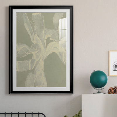 " White Ribbon On Celadon II "