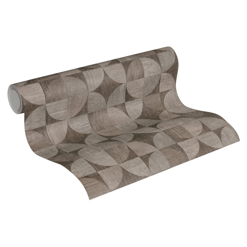 Metropolitan Stories Nils Olsson Copenhagen 10.05 m x 53 cm Textured Matte Wallpaper Roll, Brown Grey/Grey/Light Grey