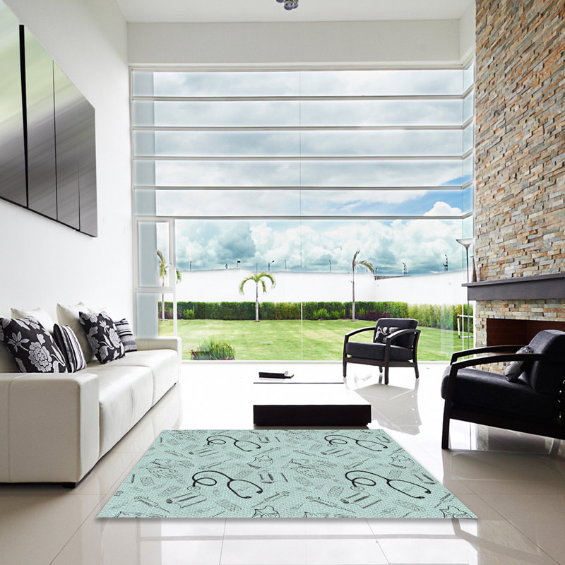 Tapis vert clair Power Loom, Carré 5 pi