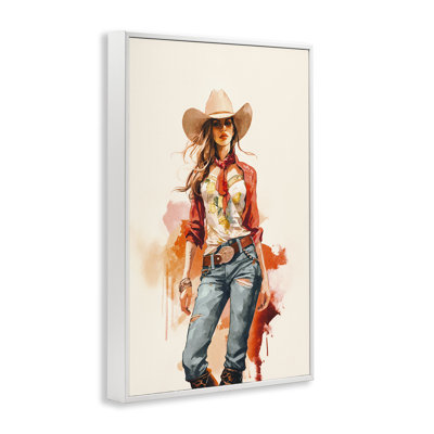 «Wild West Cowgirl Charm», estampe numérique par Andrea Haase