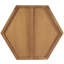 Miroir mural hexagonal en bois avec cadre minimaliste-1193582390-1115427713